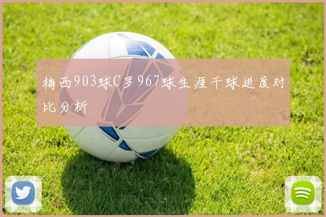 梅西903球C罗967球生涯千球进度对比分析